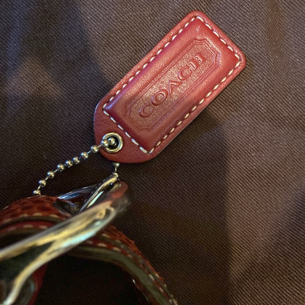 Signature Bobo Coach purse. Red and Tan - Picture 2 of 8